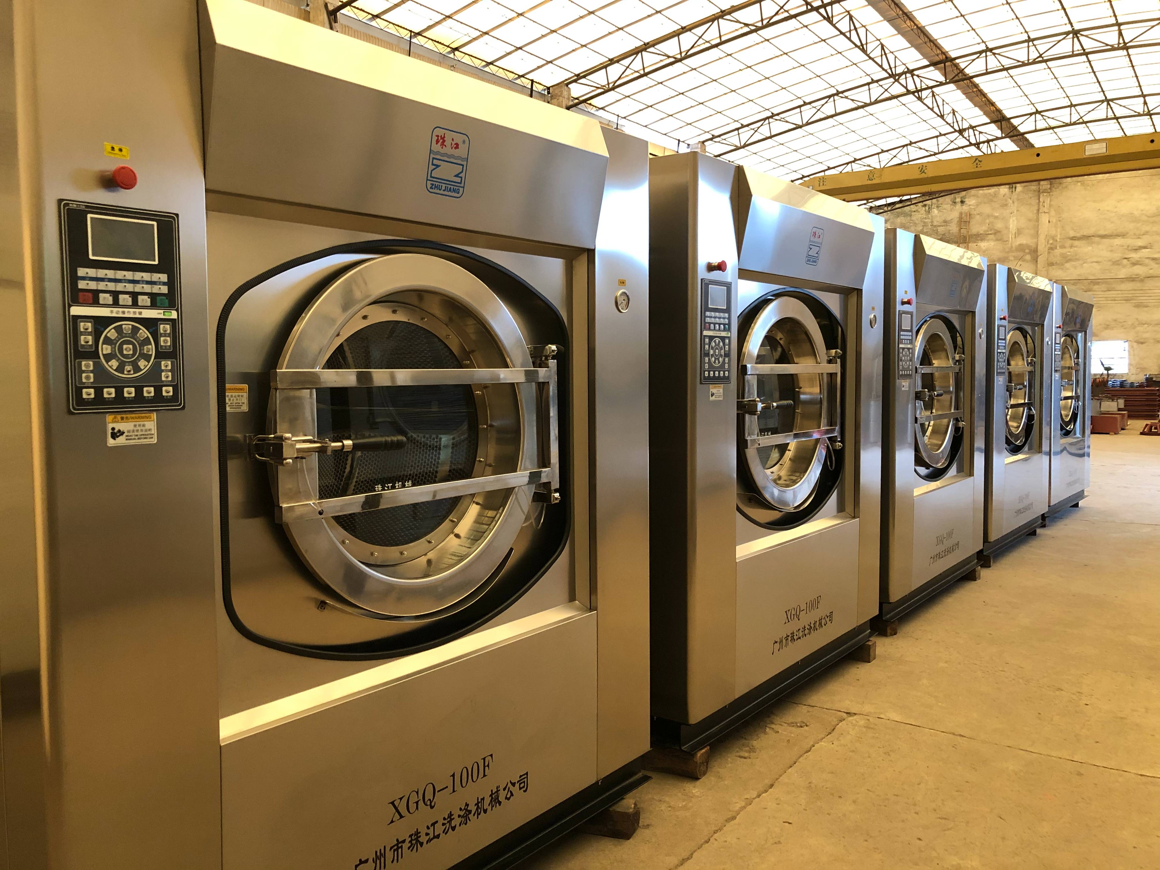 珠江洗滌定制廠家向江蘇電子廠直銷三層不銹鋼材質(zhì)洗脫一體機(jī)案例